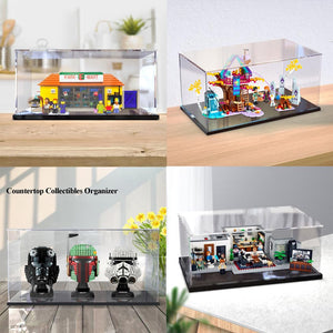 Clear Acrylic Display Case with Black Base – Yosham