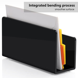 Black Acrylic Desk Mail & File Organizer – Yosham