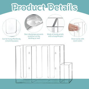 4-Compartment Acrylic Coffee Cup Organizer – Yosham