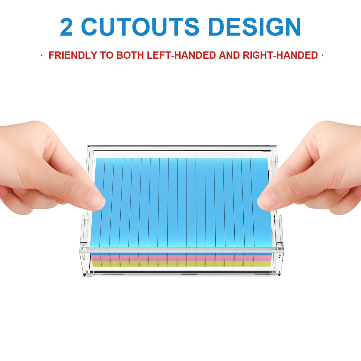 Two cutouts, either hand