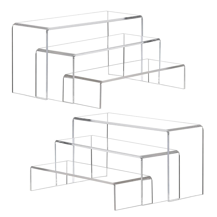 Clear Acrylic Rectangular Display Risers, Set of 6 – Yosham