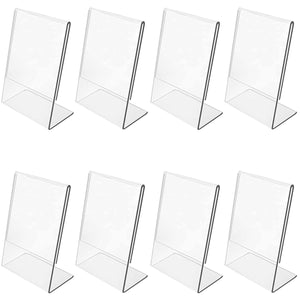 Duveesha QR Code scanner Display Stand for shop, Acrylic paper Sign Holder, 10.16 x 15.24 cm (8)