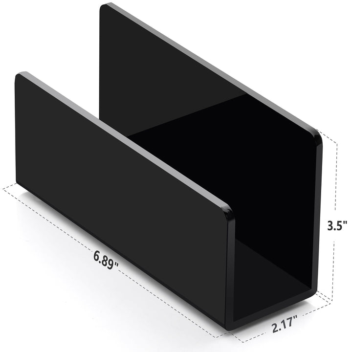 Black Acrylic Desk Mail & Letter Sorter – view 2