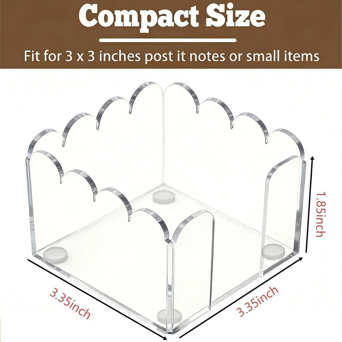 Compact scalloped stand