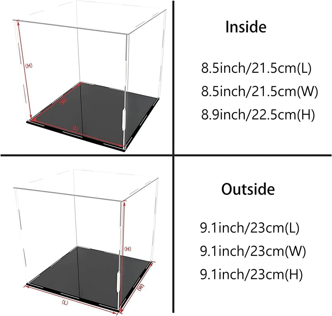 Clear Acrylic Display Case — 9*9*9 display box – view 3