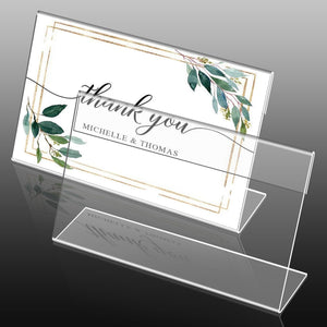 Mini Acrylic Sign Holders, 3x5 In, 40-Pack – Yosham