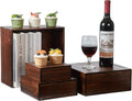 Rustic Wood Cake Stand & Display Riser Set, 5 Pcs