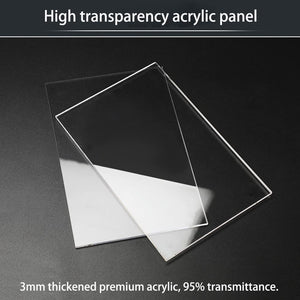 Clear Acrylic Display Case with Black Base – Yosham