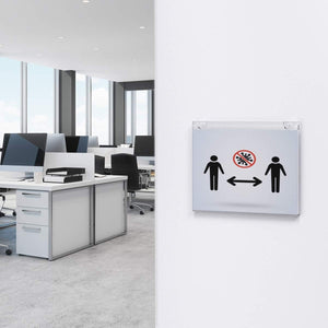 Acrylic Wall Sign Holder 8.5x11, 3-Pack – Yosham