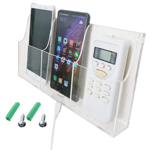 3-Grid Acrylic Wall-Mount Desk Phone Organizer – Yosham
