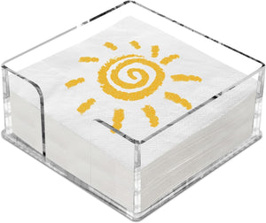 Clear Acrylic Napkin Holder for Table, 7x7 In – Yosham
