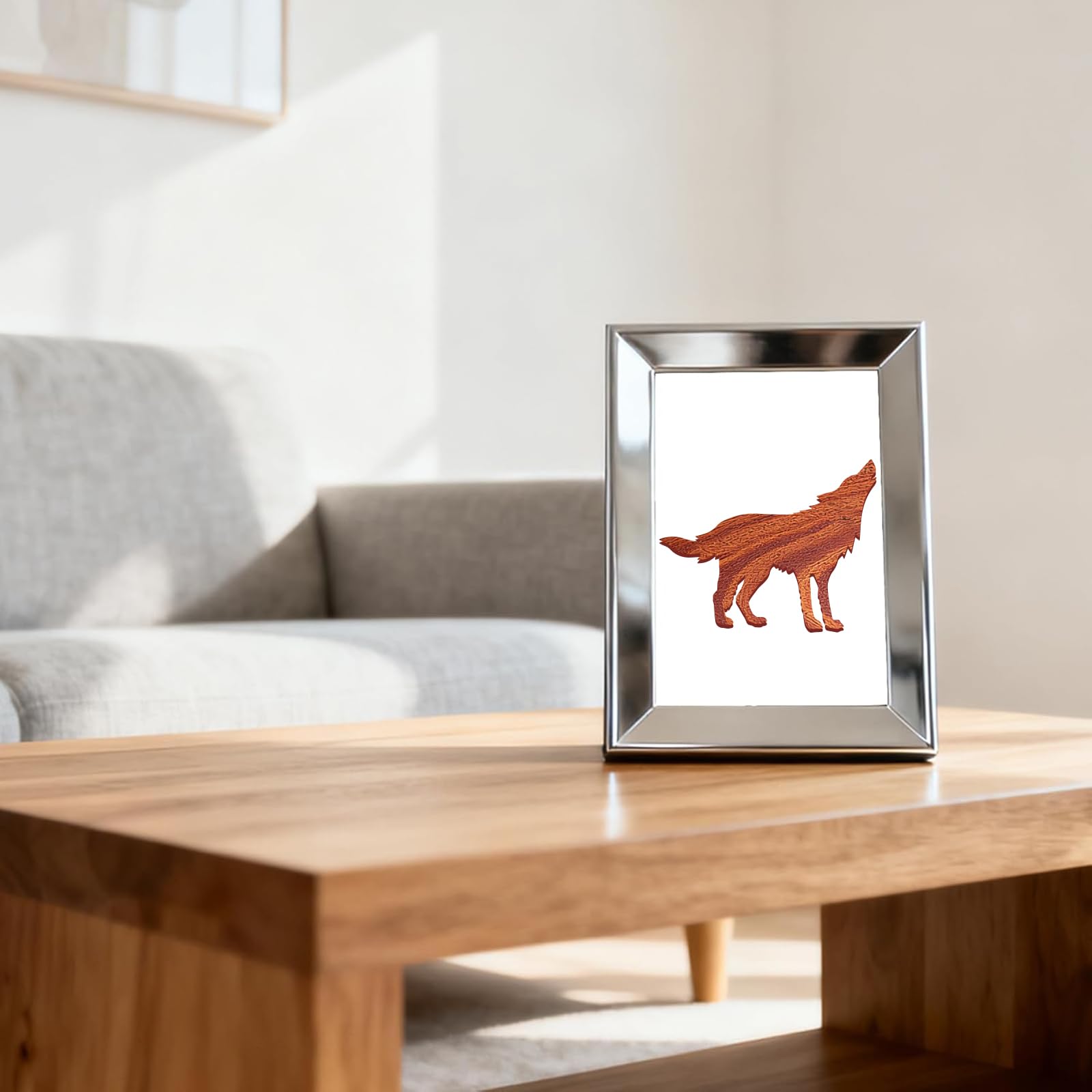 Acrylic Wolf Router Template for Woodworking – view 6
