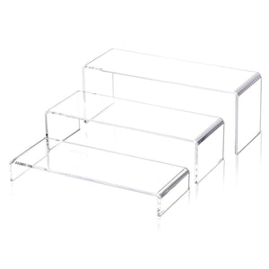 Acrylic Display Risers Set, 3 Sizes, 5mm Thick – Yosham