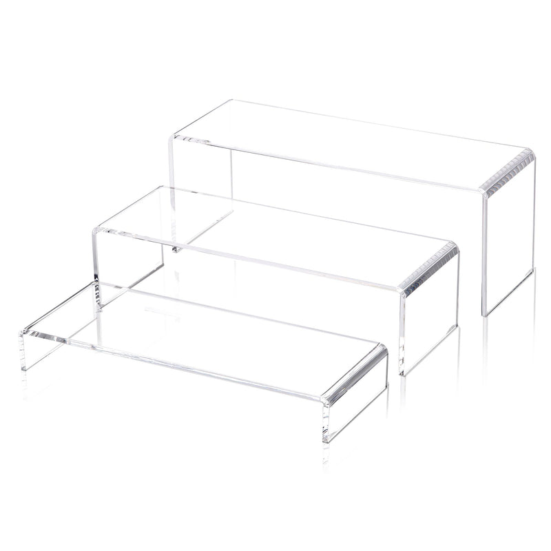 Acrylic Display Risers Set, 3 Sizes, 5mm Thick – Yosham