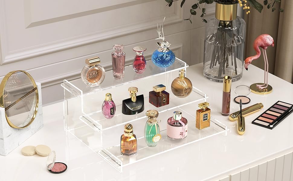 Clear Acrylic 3-Tier Display Shelf, Large – view 5