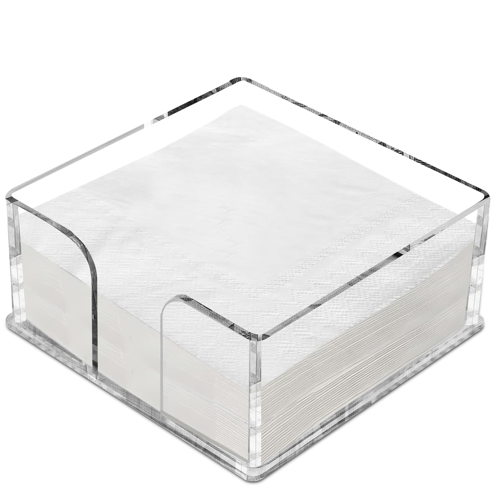 Square Clear Acrylic Napkin Holder for Table, 7 x 7 in – view 3