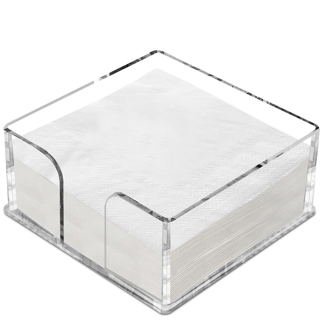 Square Clear Acrylic Napkin Holder for Table, 7 x 7 in – view 3