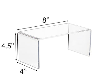 Large Acrylic Display Risers, 8x4x4.5in – Yosham