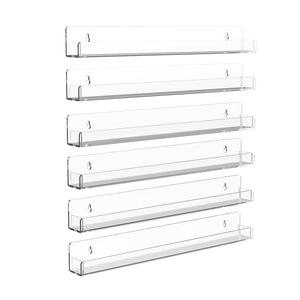 Acrylic Wall Nail Polish Shelves, 6-Piece Set – Yosham
