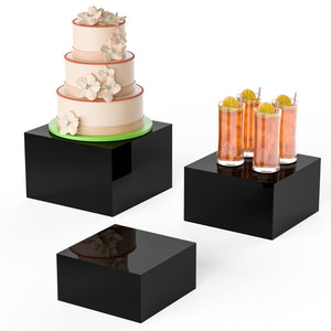 Acrylic Dessert Stand & Buffet Risers, 3-Pc Set – Yosham