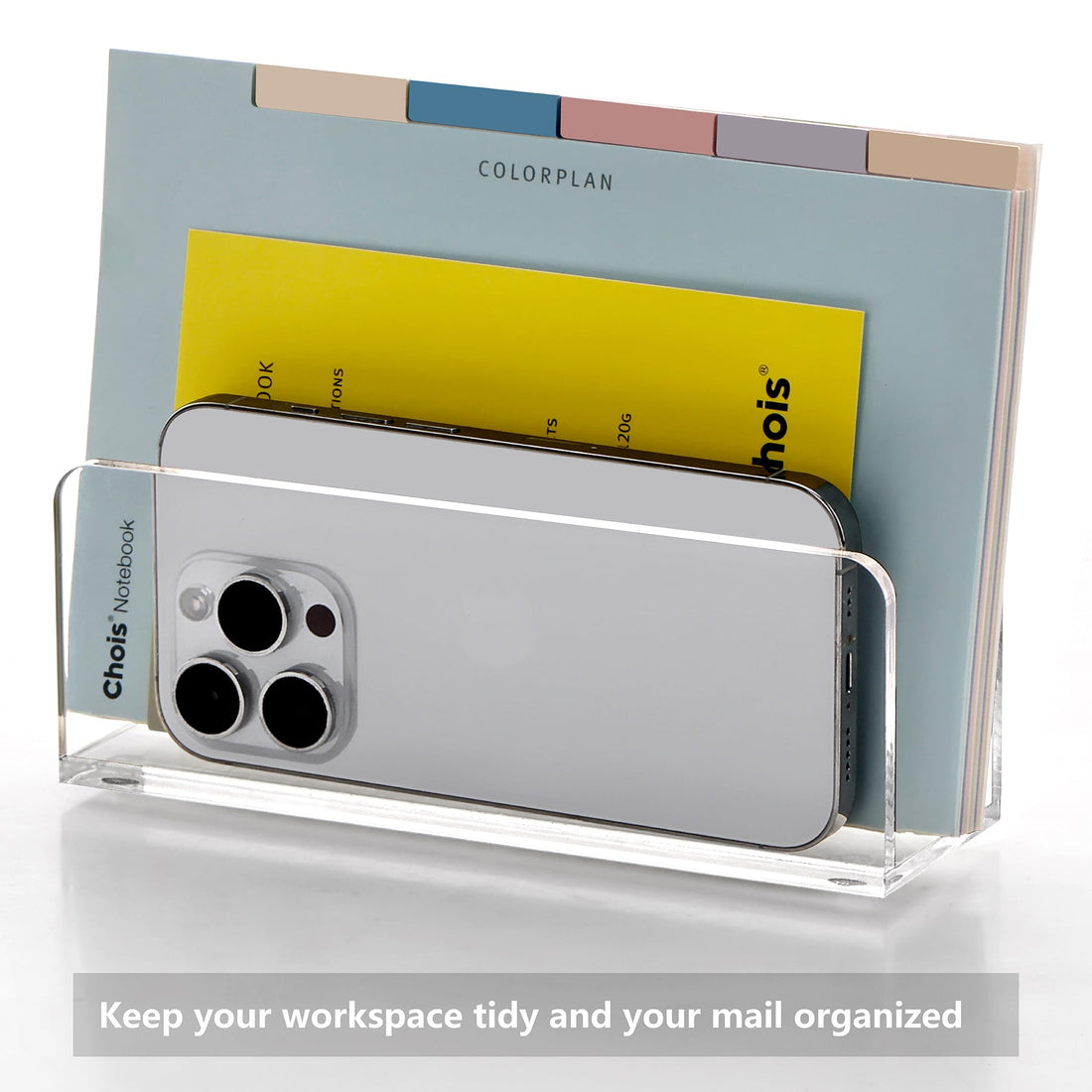 Clear Acrylic Desk Mail & Letter Sorter – view 7