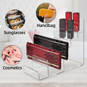 4-Tier Acrylic Wallet & Handbag Display Stand – Yosham