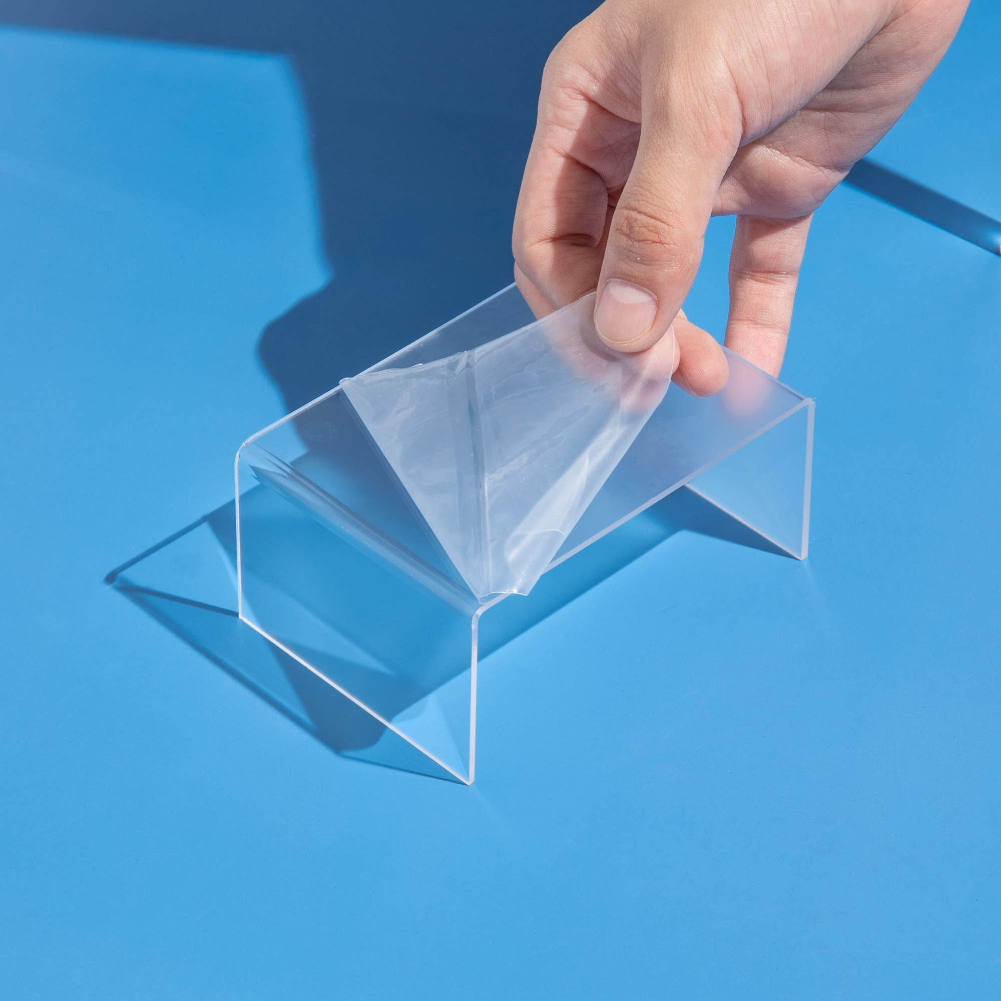 Small Clear Acrylic Display Risers, 4 × 3 × 2 in, Pack of 10 – view 4