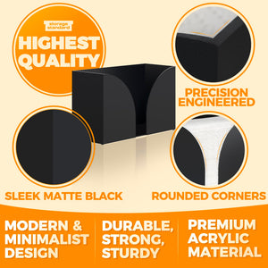 Matte Black Acrylic Paper Towel Dispenser – Yosham
