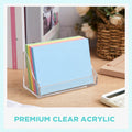 Clear Acrylic Index Card Holder for 3 × 5 in Cards, Pack of 4 – view 4