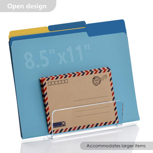 Clear Acrylic Desk Mail & Bill Organizer – Yosham
