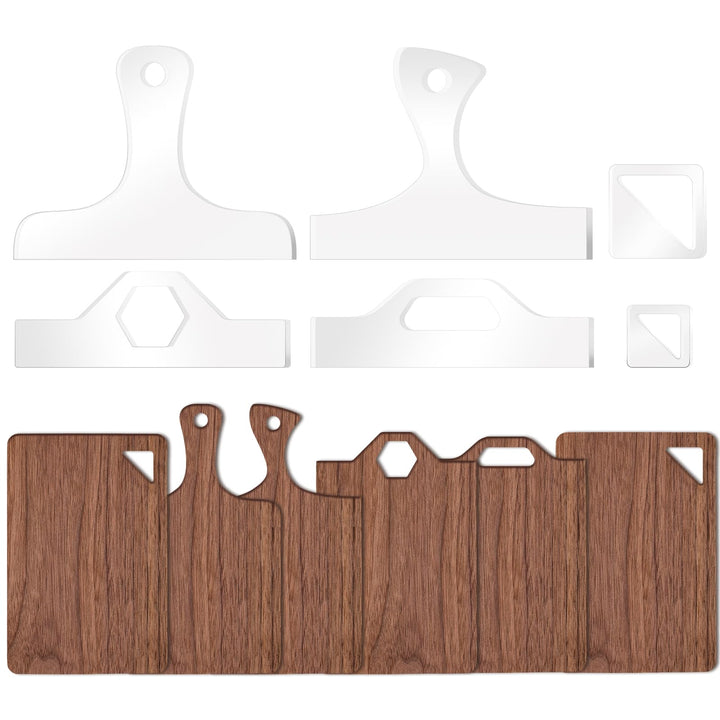 Acrylic Charcuterie Handle Templates, 6-Pc Style 1