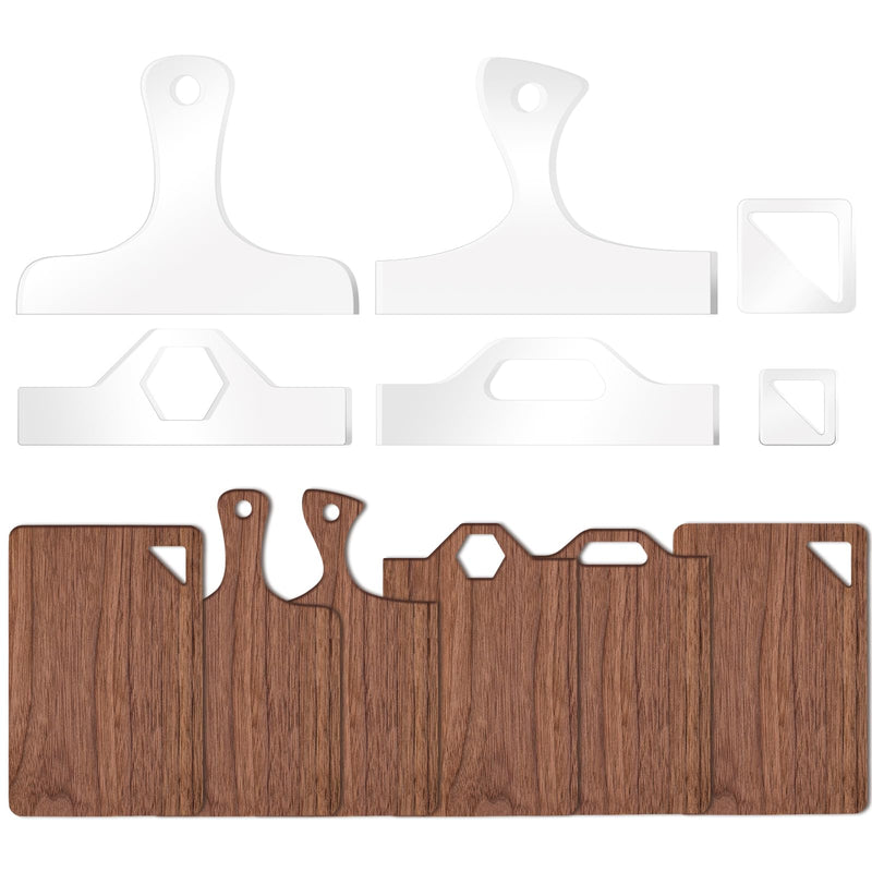 Acrylic Charcuterie Handle Templates, 6-Pc Style 1 – Yosham