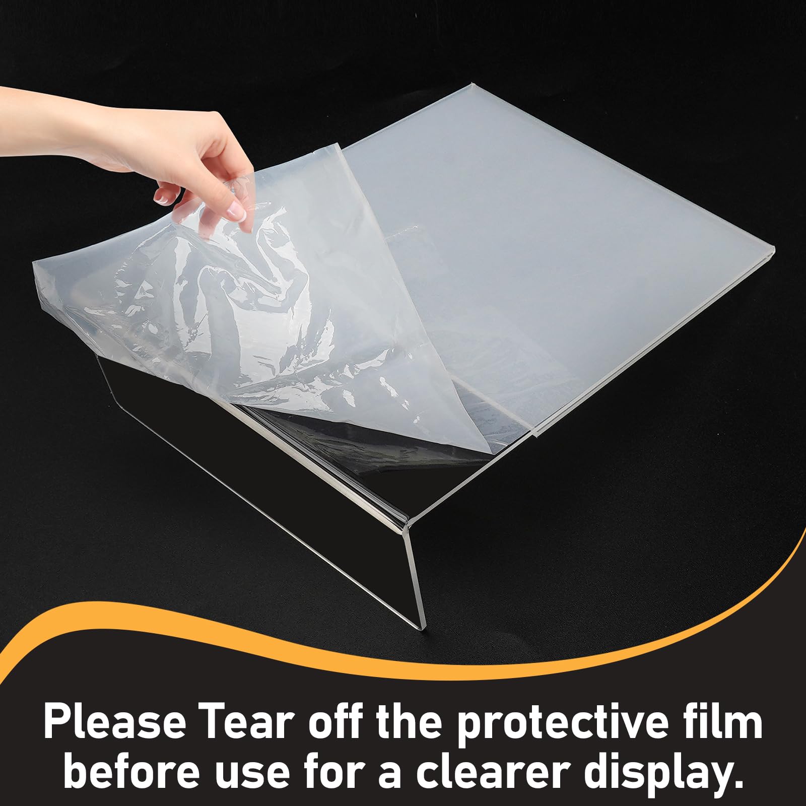 Acrylic Sign Holder, 8.5x11in, L-Shape, 13 Pk – view 4
