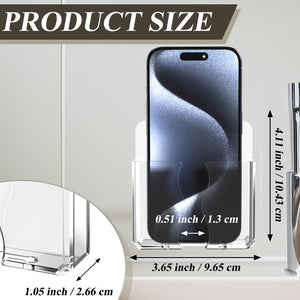 Transparent Wall-Mount Phone Holder, 2-Pack – Yosham