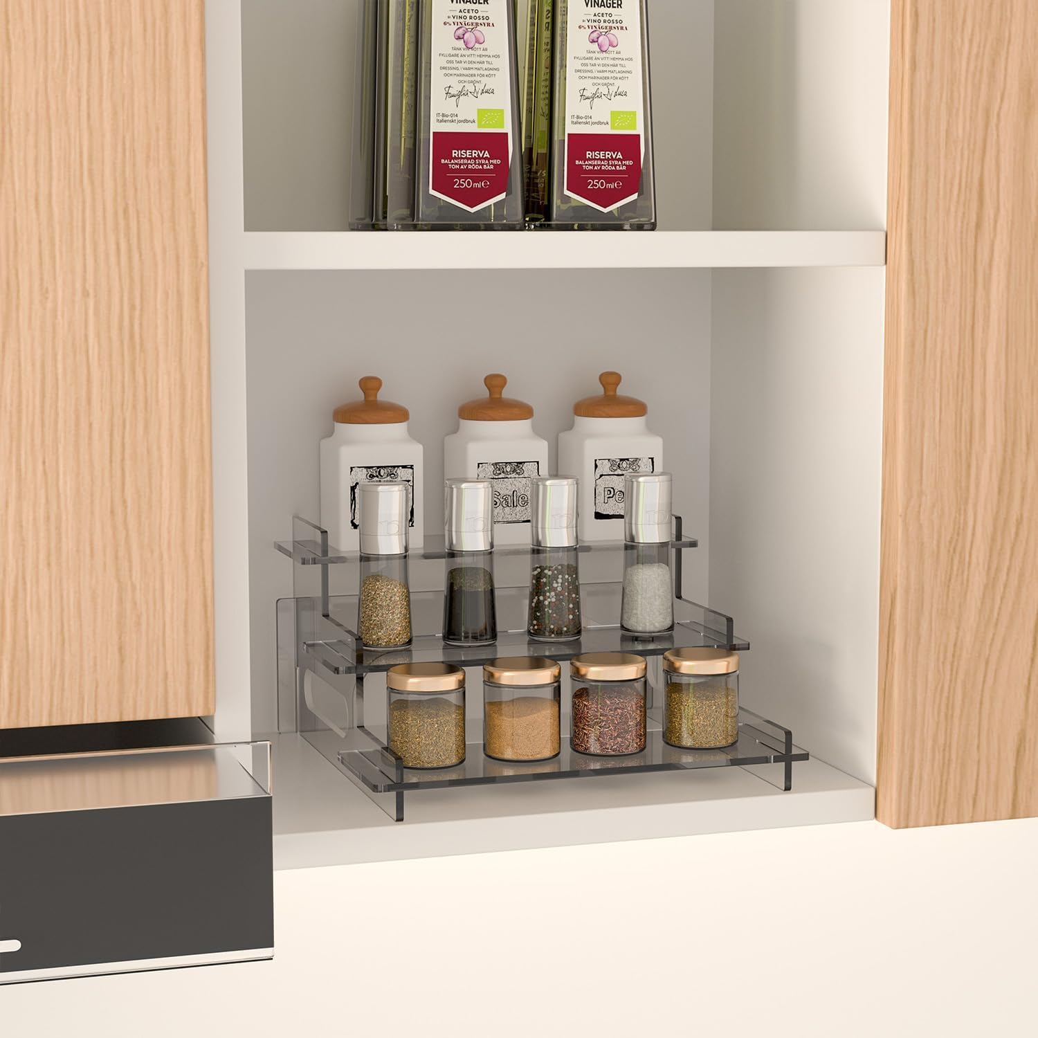 Clear Acrylic 3-Tier Display Shelf, Large – view 6