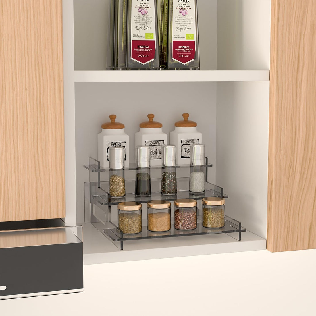 Clear Acrylic 3-Tier Display Shelf, Large – view 6