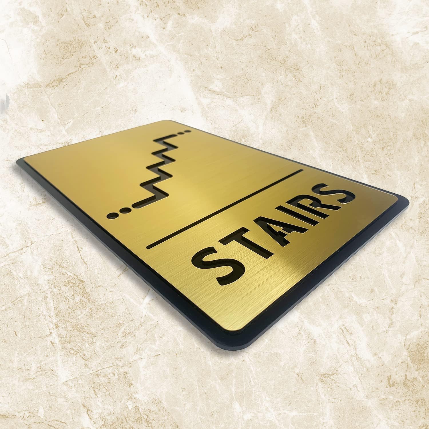 Gold Acrylic Stairs Sign, Self-Adhesive – view 4