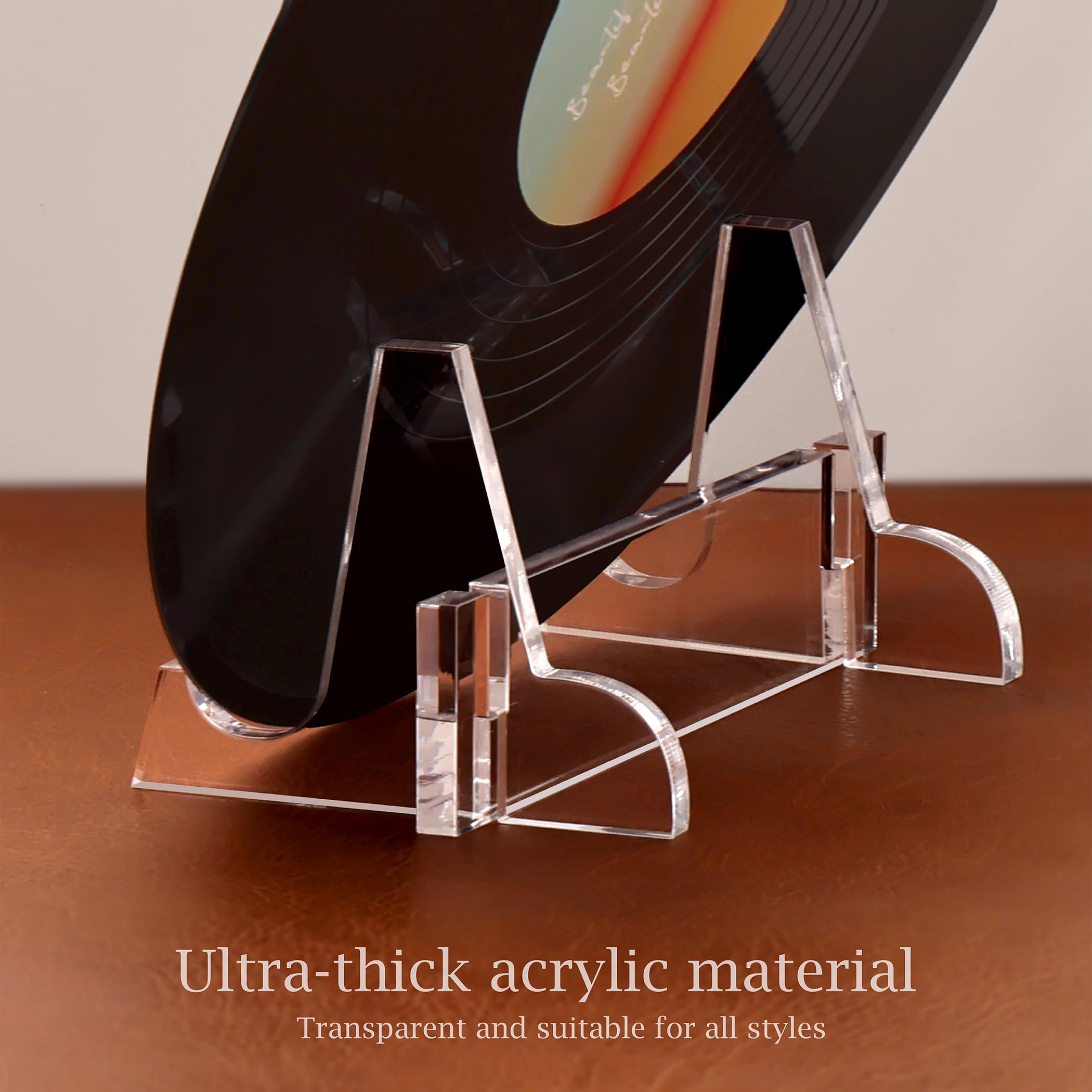 Clear Acrylic Display Stand for Vinyl Records, Plates & Tablets – view 4