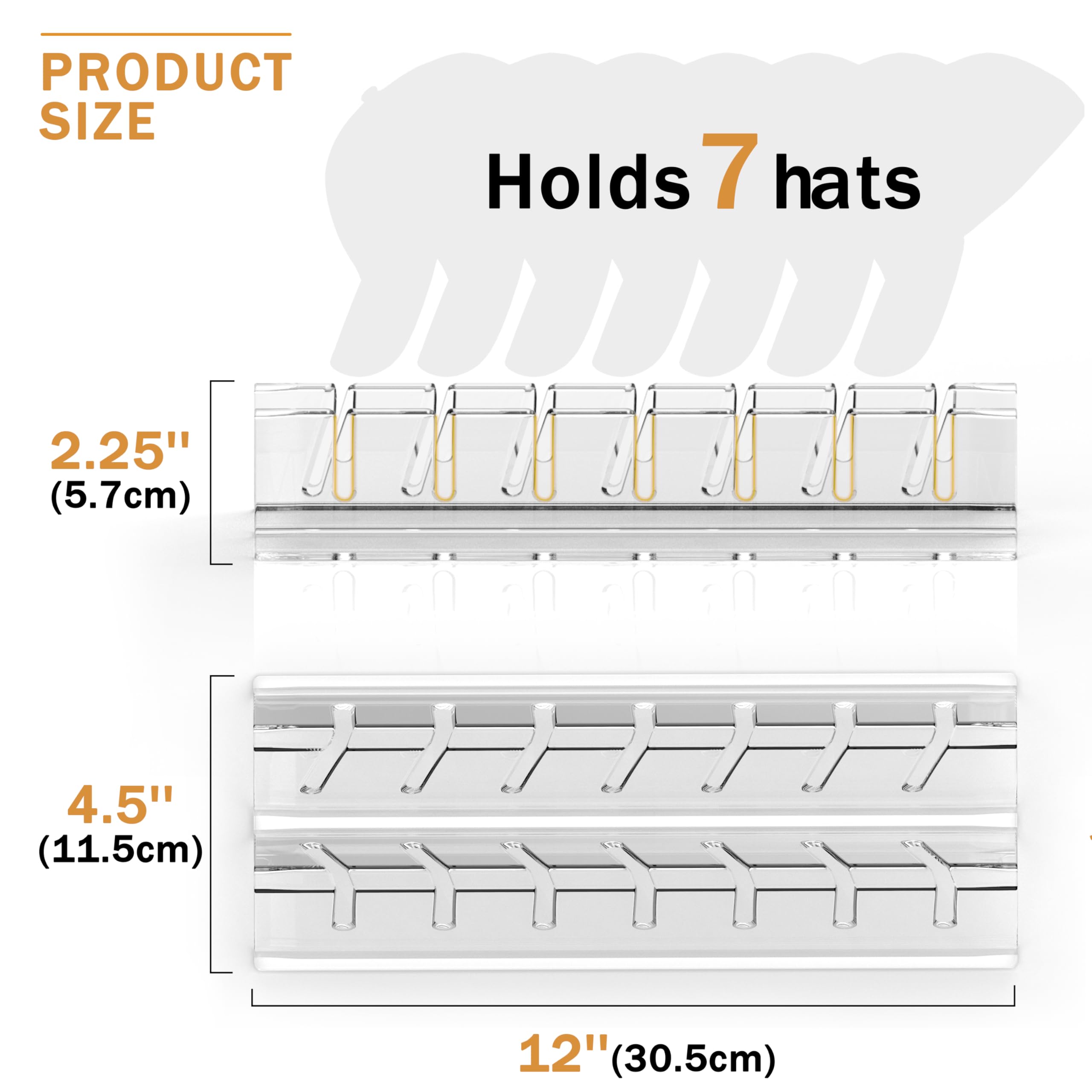Acrylic Desktop Hat Display Stand, 4-Pack – view 4