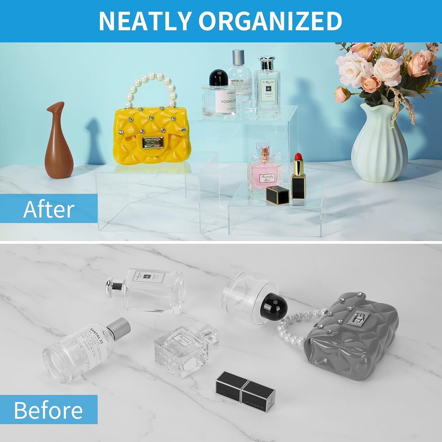 Clear Acrylic Nesting Cube Risers, Set of 3 – view 5