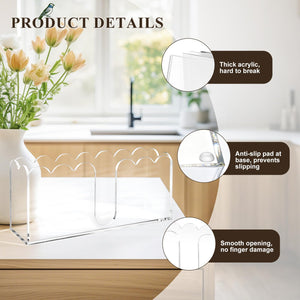Thick Acrylic Scalloped Napkin Holder – Yosham