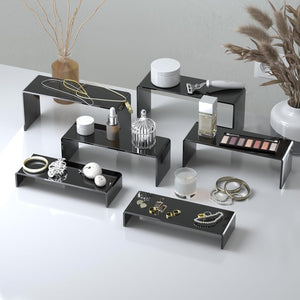 Black Acrylic Display Riser Stands, Set of 3 – Yosham