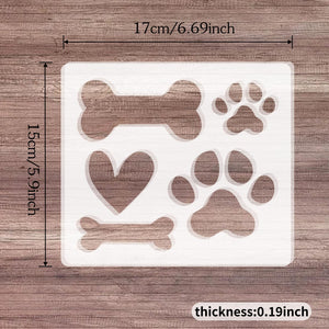 Acrylic Dog Bone & Paw Print Router Templates – Yosham