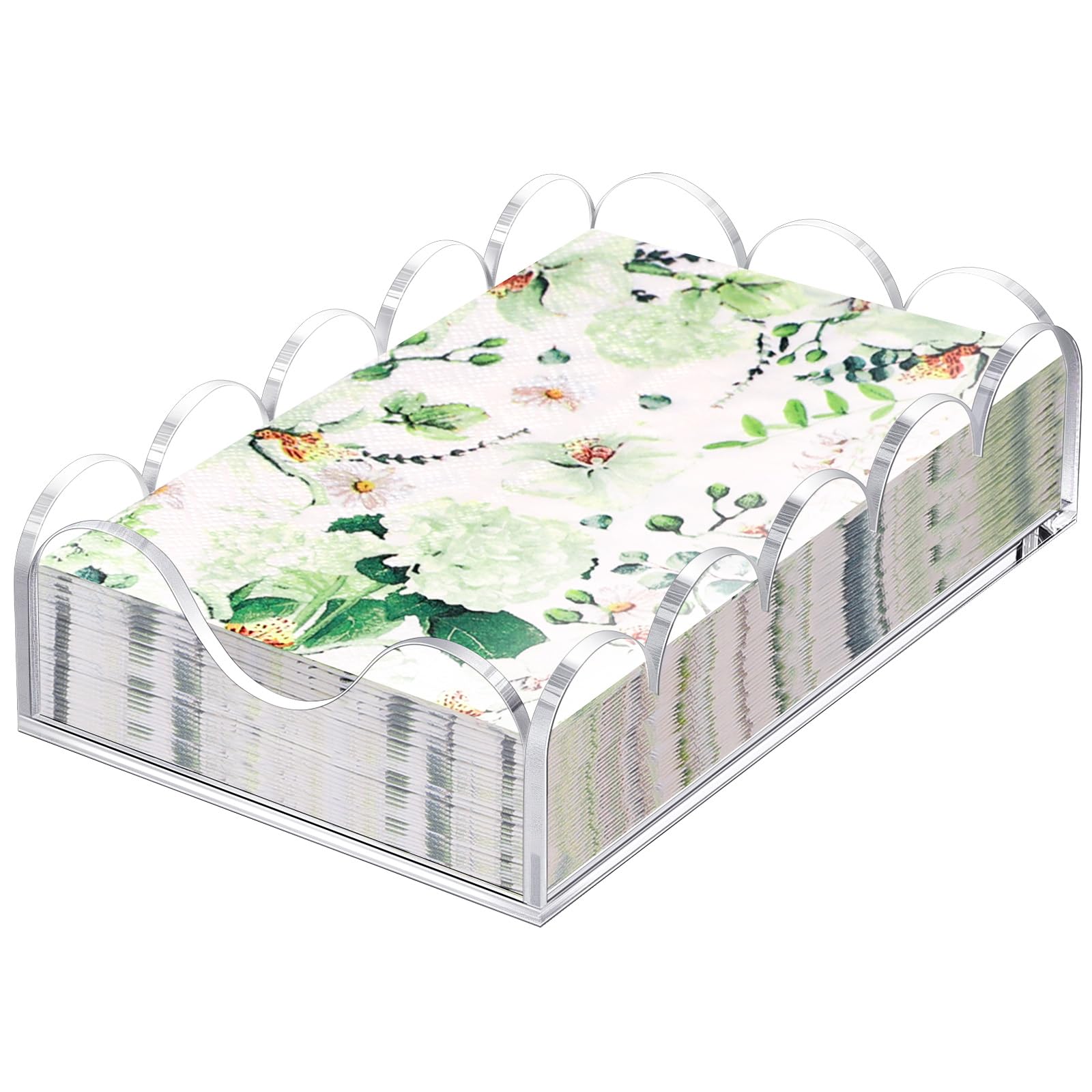 Waterproof Scalloped Acrylic Napkin Holder – Yosham