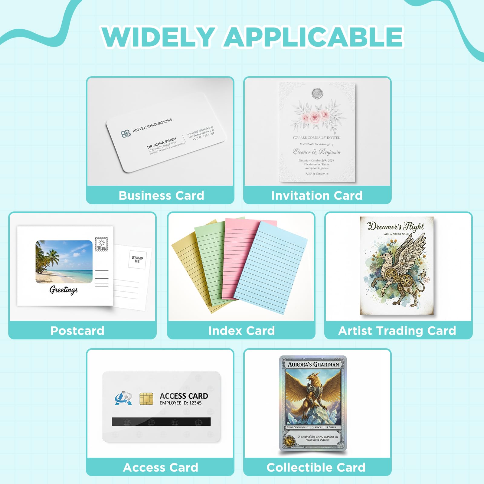 Clear Acrylic Index Card Holder for 3 × 5 in Cards, Pack of 4 – view 6