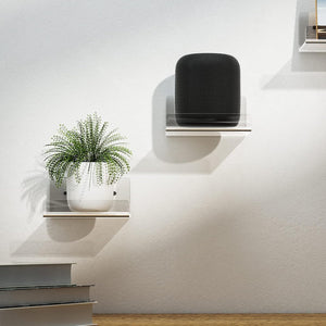 Clear Acrylic Wall Shelves, L-Shape, Set of 4 – Yosham