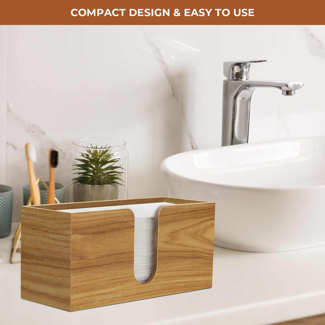 Wooden Countertop Paper Towel Dispenser – Yosham