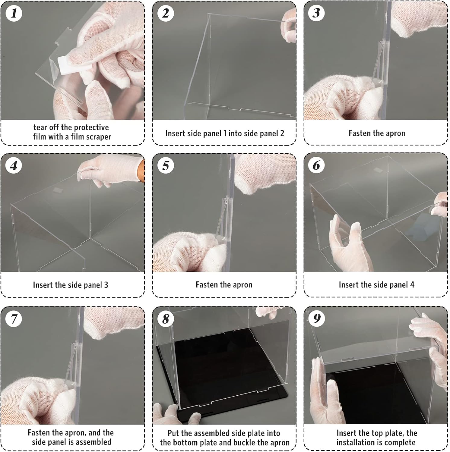 Clear Acrylic Display Case — 8*8*8 display box – view 7