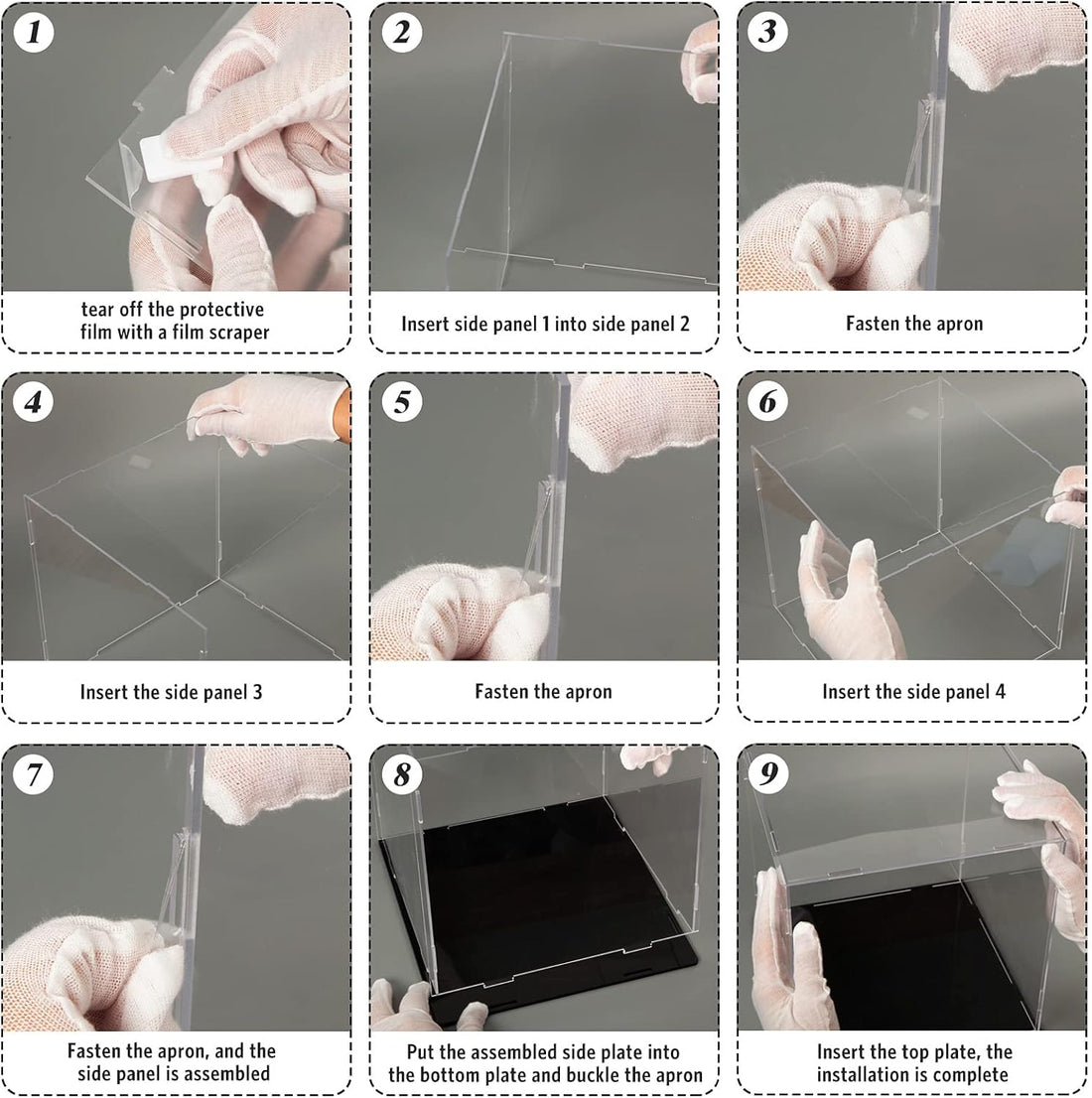 Clear Acrylic Display Case — 8*8*8 display box – view 7