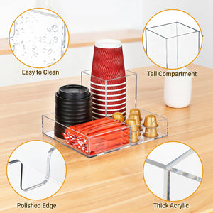 Acrylic Coffee Bar Station Organizer – Yosham